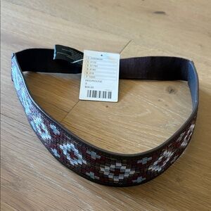 Anthropologie Beaded belt with Floral Design